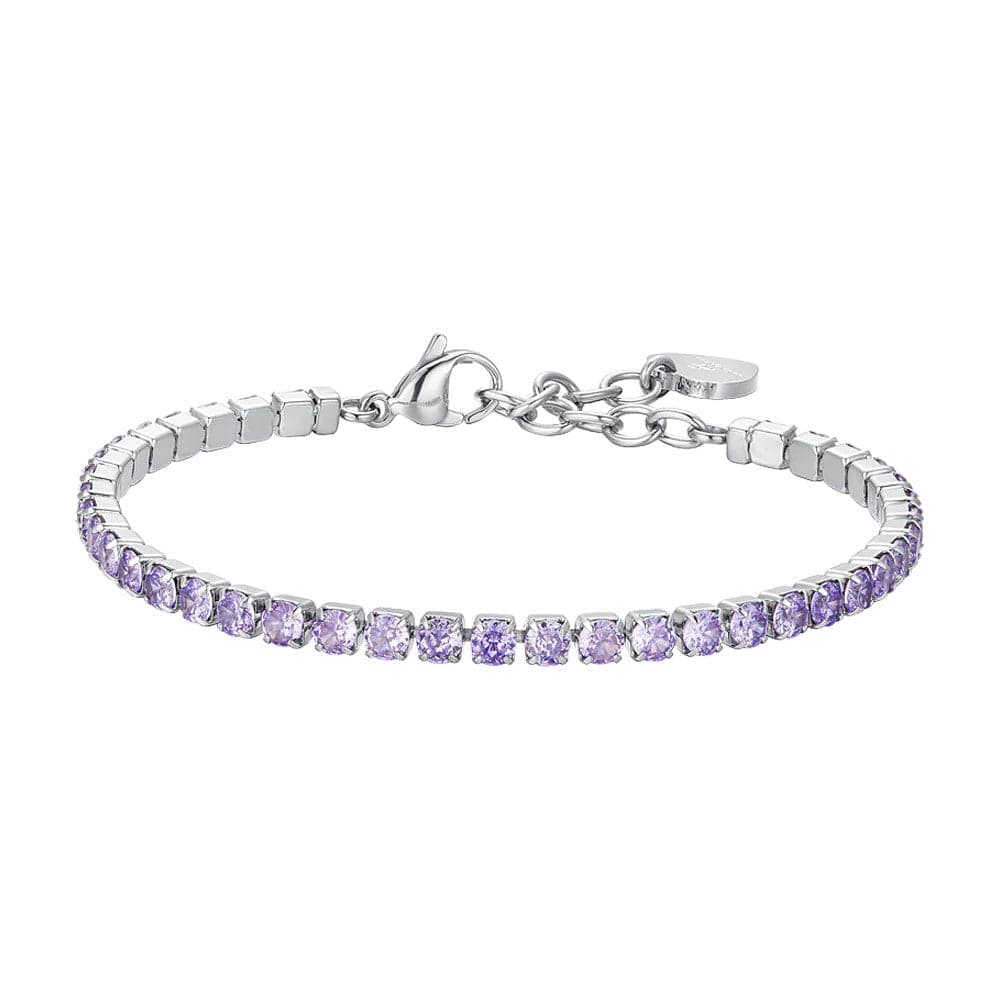 Luca Barra - BRACCIALE TENNIS DONNA CRISTALLI VIOLA in Bracciali Alba Gioielli - Casoria, commercioVirtuoso.it