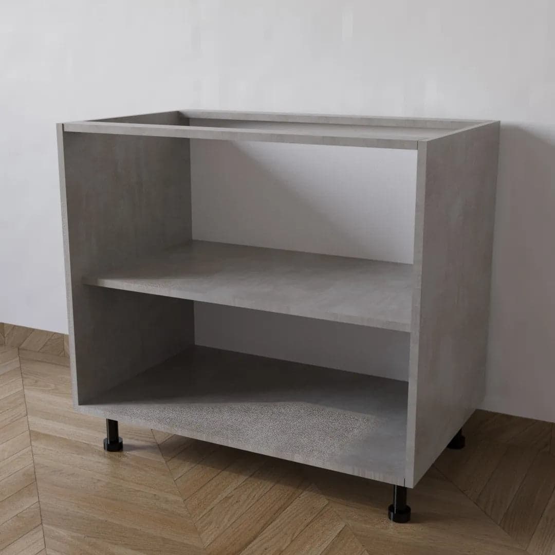 Mobile Base per Cucina senza Ante di Colore Cemento