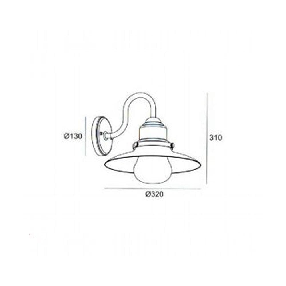Applique Da Esterno Contemporanea Fisher Alluminio E Vetro Grigio 1 Luce E27 in Lampade da parete LuceArt - Montecorvino Pugliano, commercioVirtuoso.it