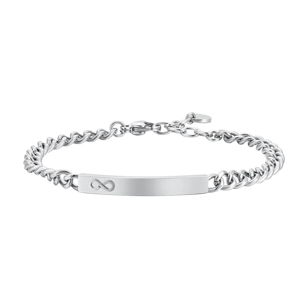 Luca Barra -BRACCIALE UOMO IN ACCIAIO CON INFINITO in Bracciali Alba Gioielli - Casoria, commercioVirtuoso.it