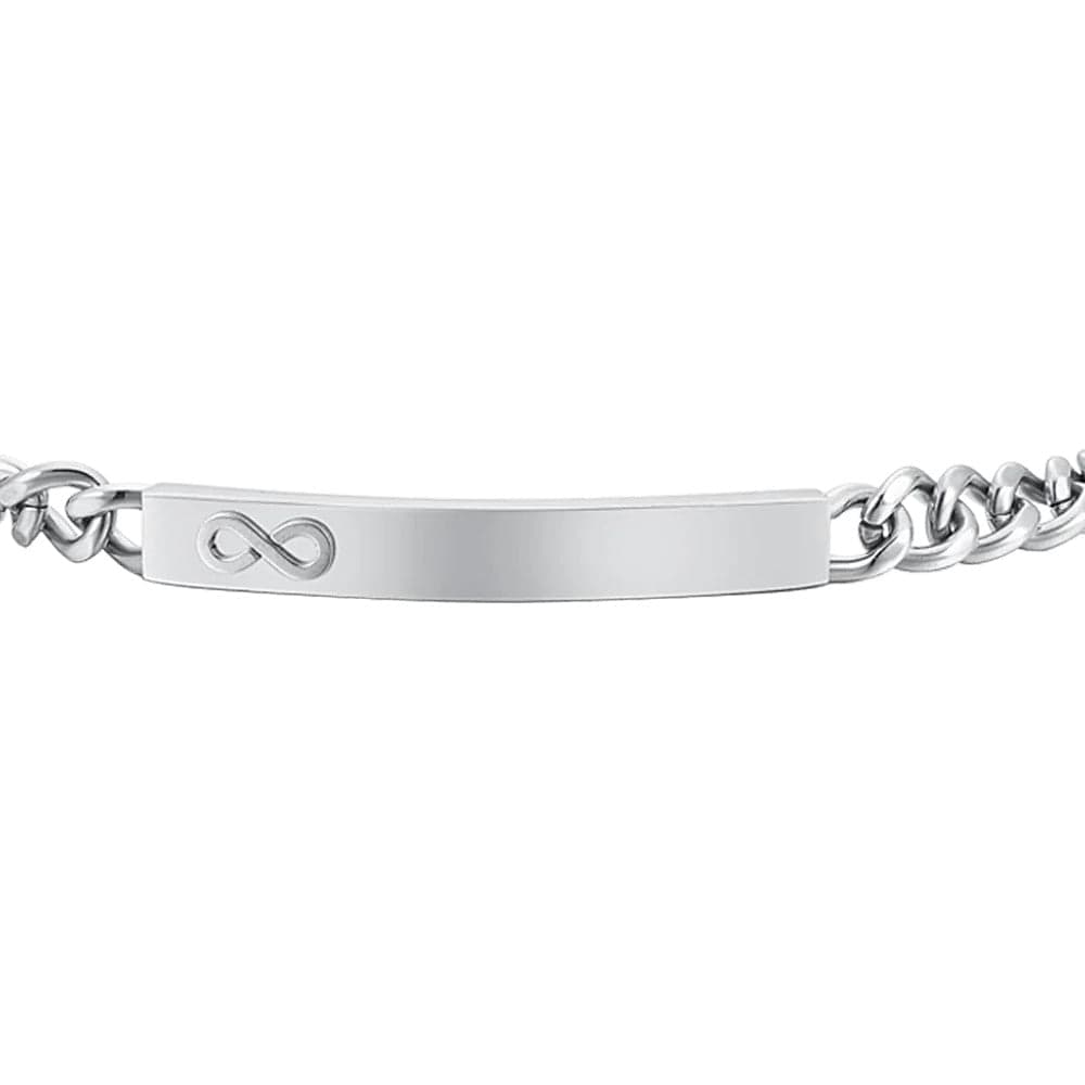 Luca Barra -BRACCIALE UOMO IN ACCIAIO CON INFINITO in Bracciali Alba Gioielli - Casoria, commercioVirtuoso.it