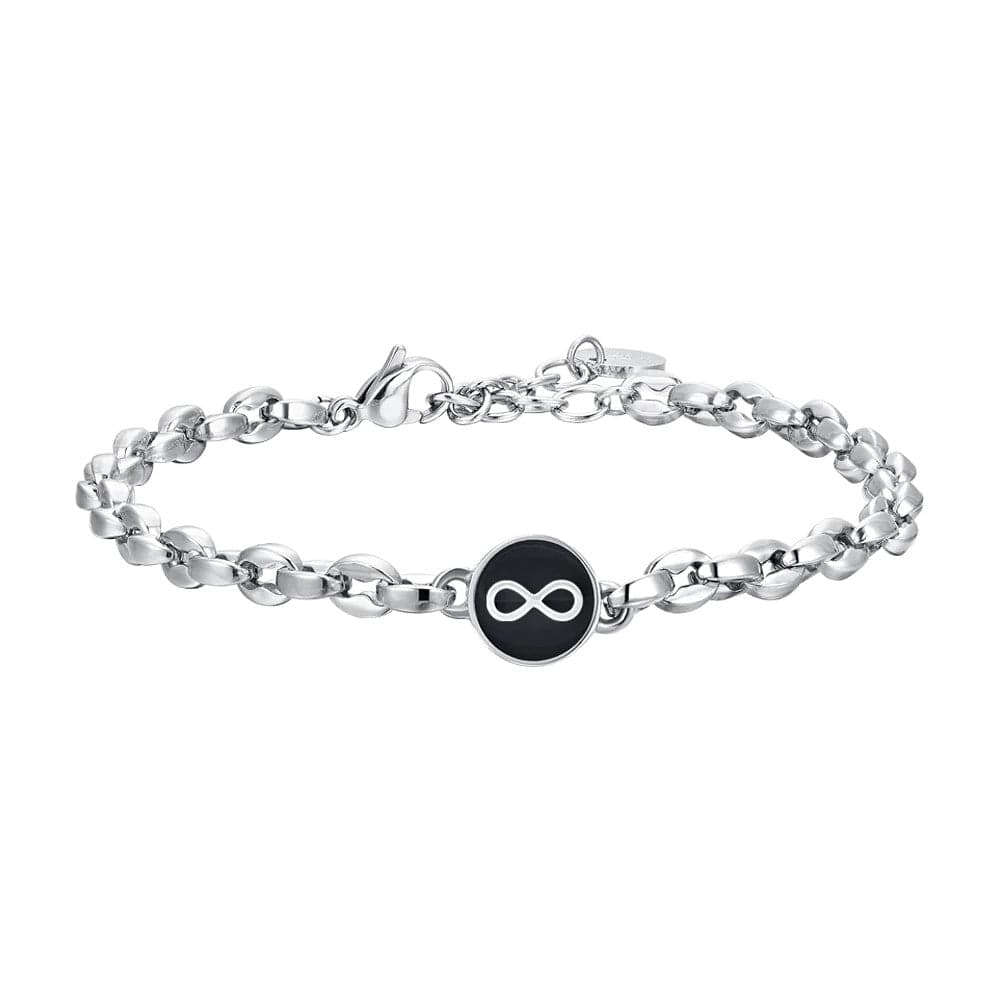 Luca Barra - BRACCIALE UOMO IN ACCIAIO CON INFINITO in Bracciali Alba Gioielli - Casoria, commercioVirtuoso.it