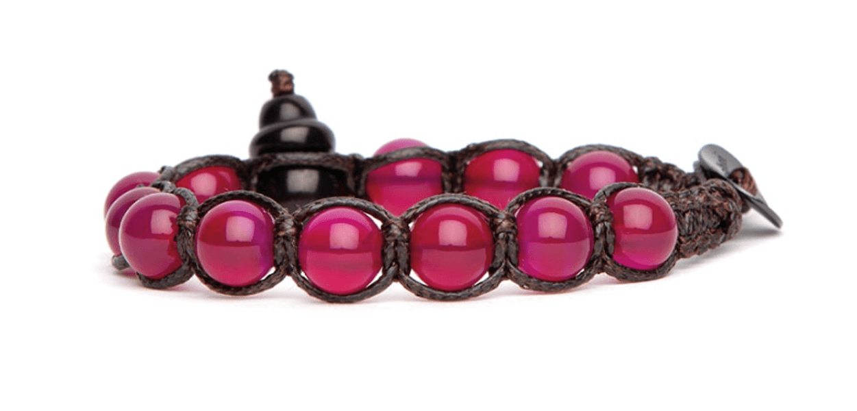 TAMASHII  Bracciali  Shungite con Agata rossa
