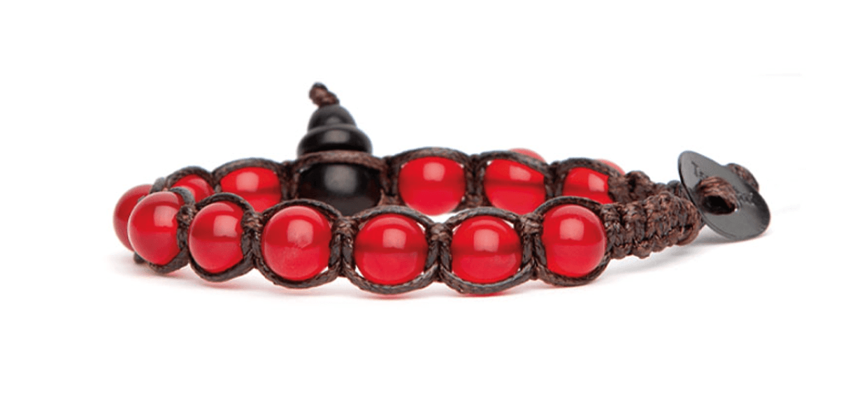 TAMASHII  Bracciali Shungite con Agata rosso passione