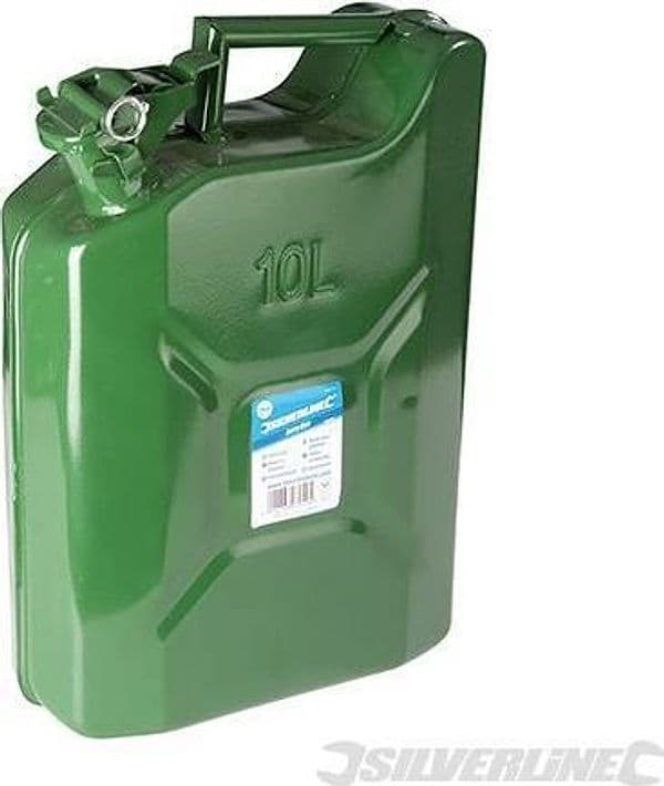 Tanica carburantein metallo  da 5 10L Silverline Prezzo – 10 L