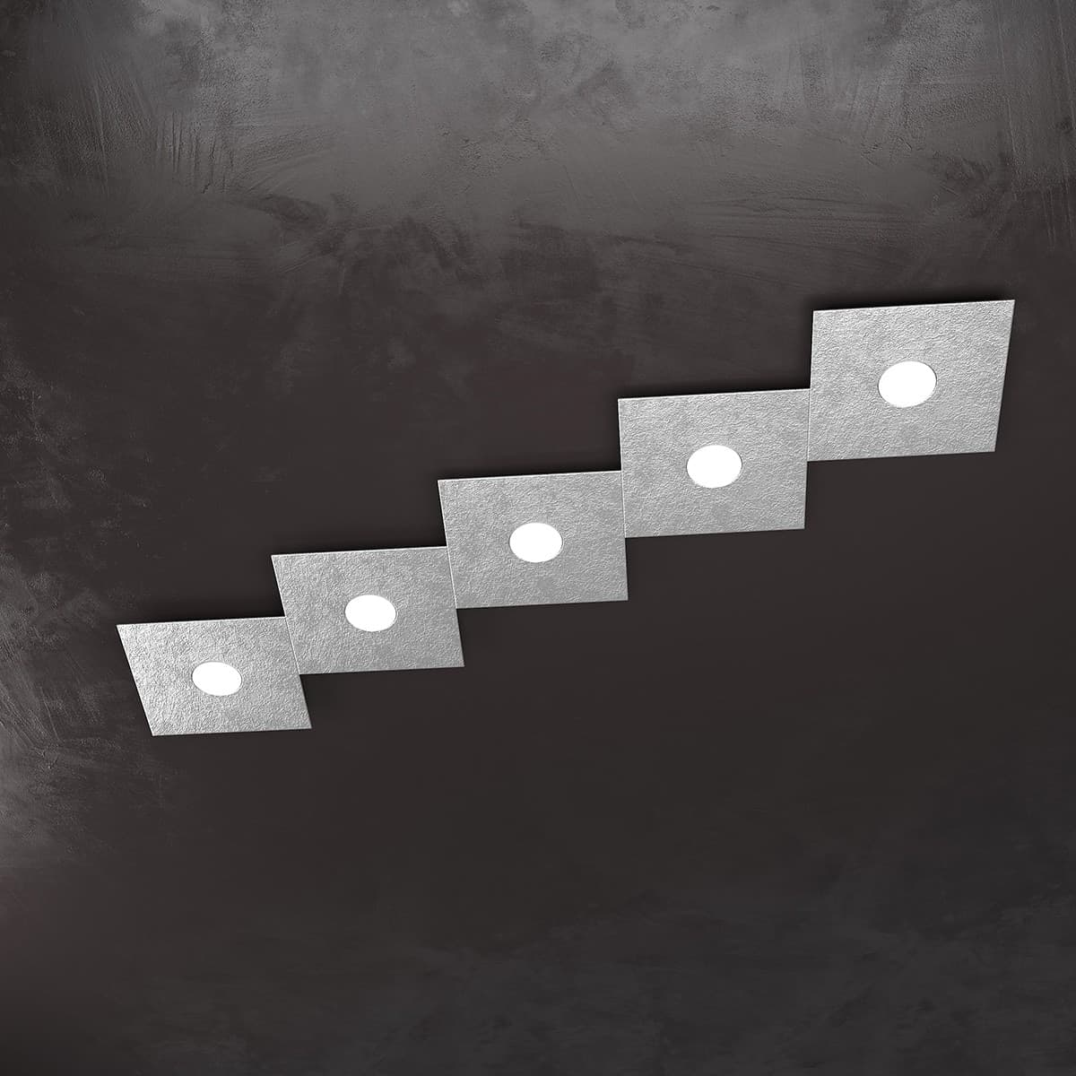 Plafoniera moderna Top Light ECCENTRIC 1156 5L GX53 LED metallo lampada parete soffitto in Plafoniere Lampadari Bartalini - Colle di Val d’Elsa, commercioVirtuoso.it