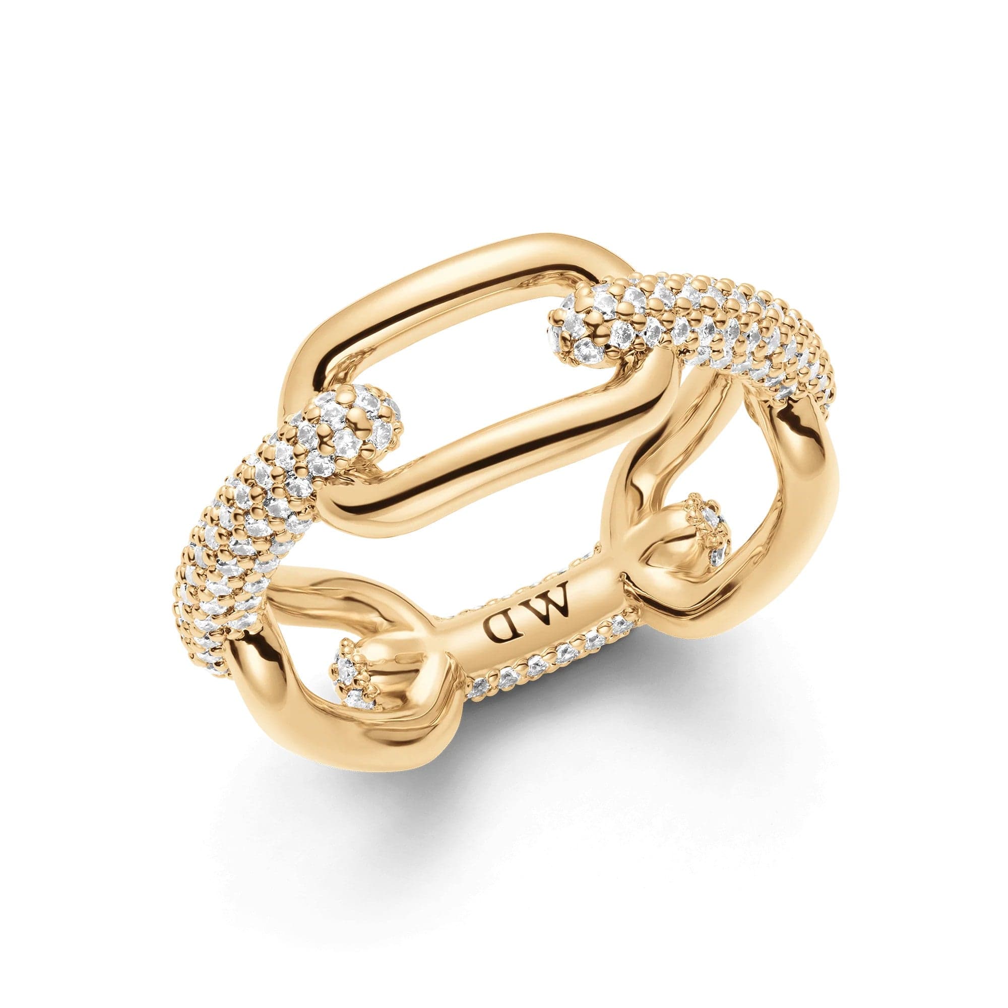 Daniel Wellington - Anello Crystal Link Gold