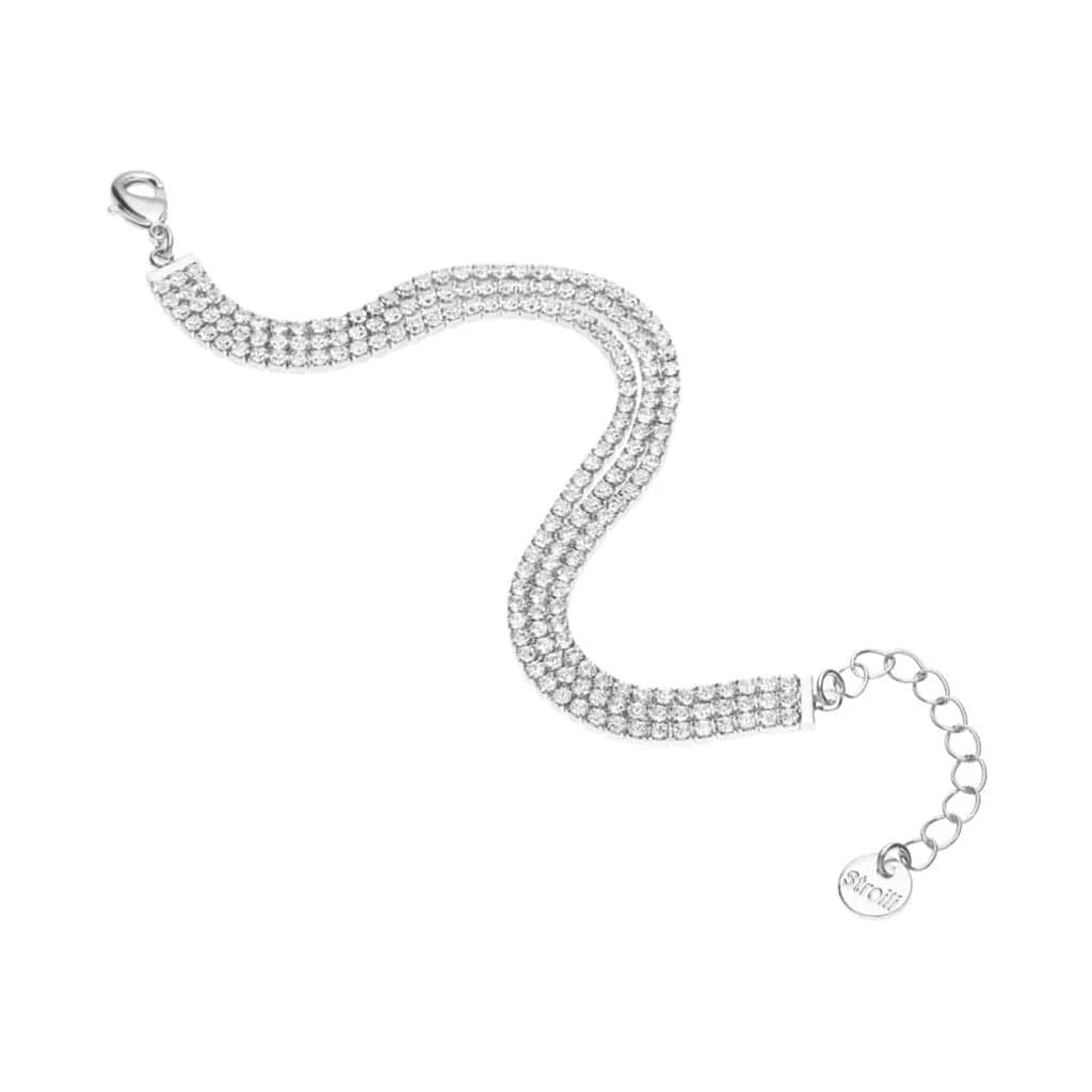 STROILI - Bracciale Tennis Romantic Shine Metallo Cristallo in Bracciali Alba Gioielli - Casoria, commercioVirtuoso.it