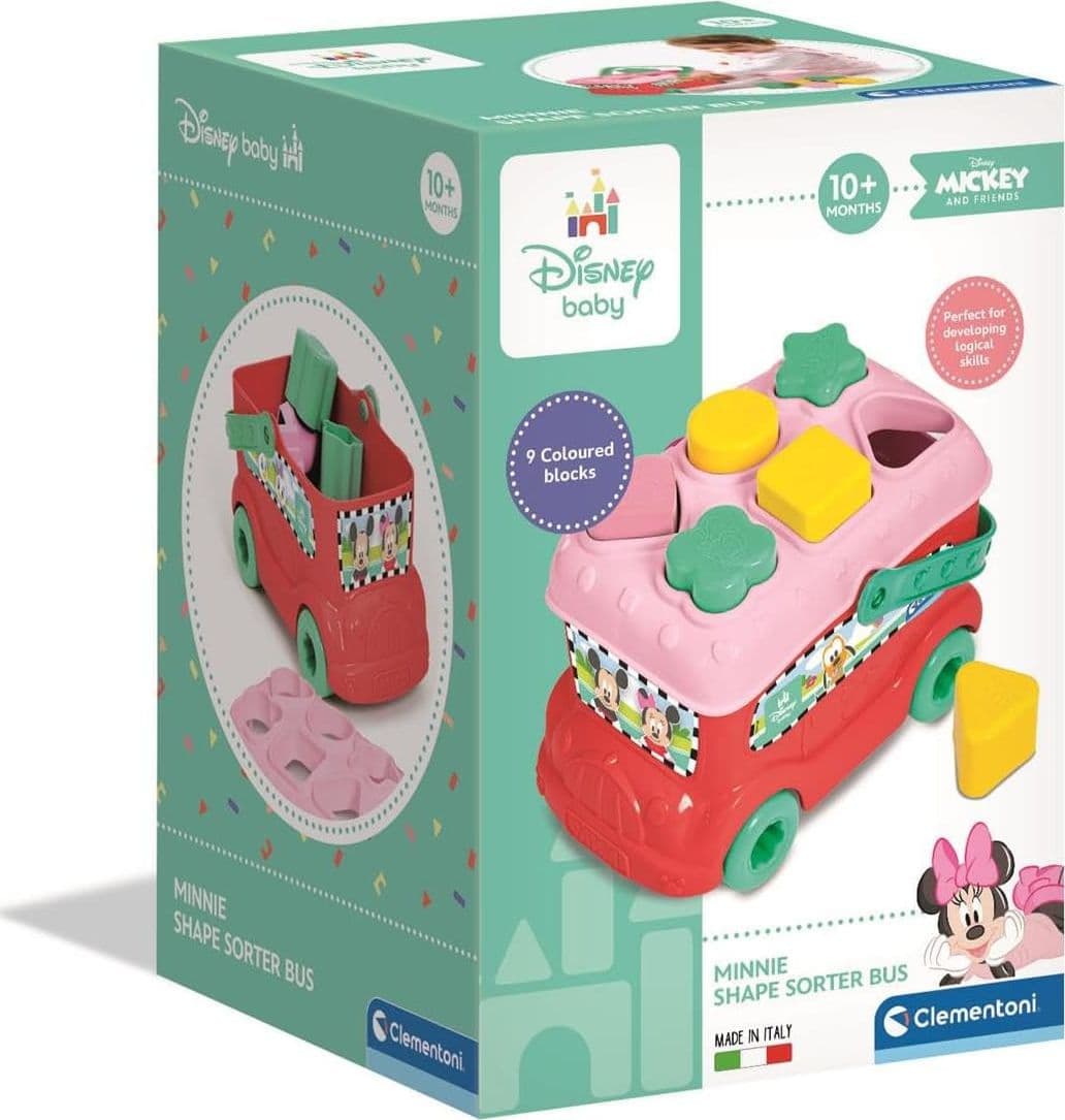 Clementoni Baby - Disney Minnie Bus Inserimento Forme 14933 in prodotto Centro Bimbo - Siderno, commercioVirtuoso.it