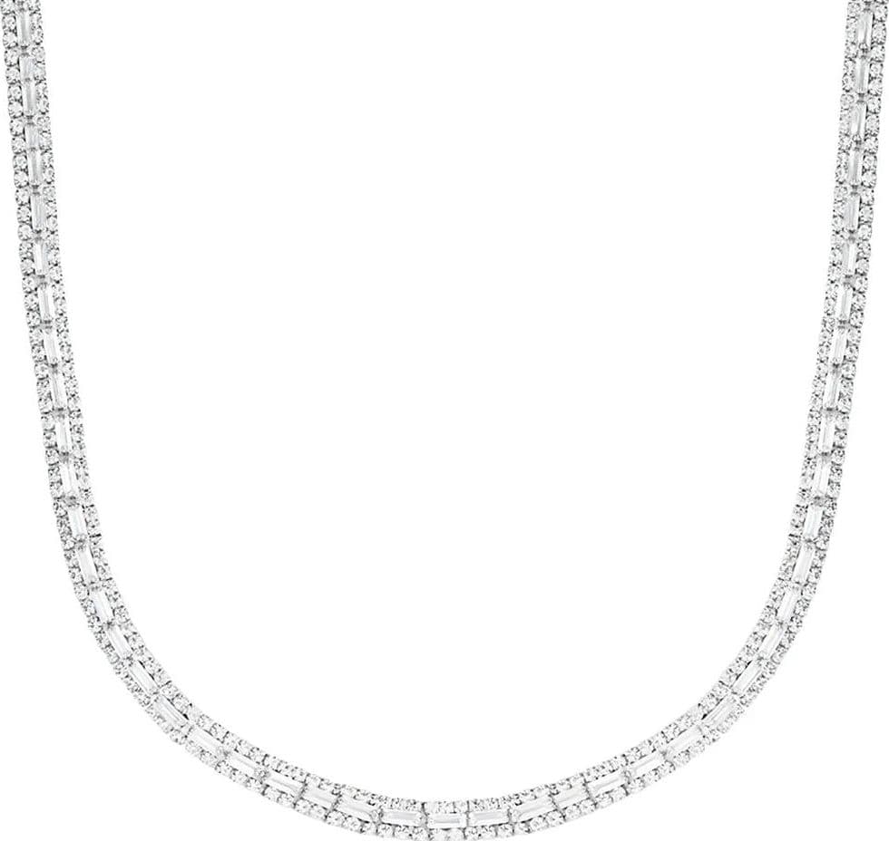 Stroili - Collana Tennis Romantic Shine Metallo Cristallo in Collane Alba Gioielli - Casoria, commercioVirtuoso.it
