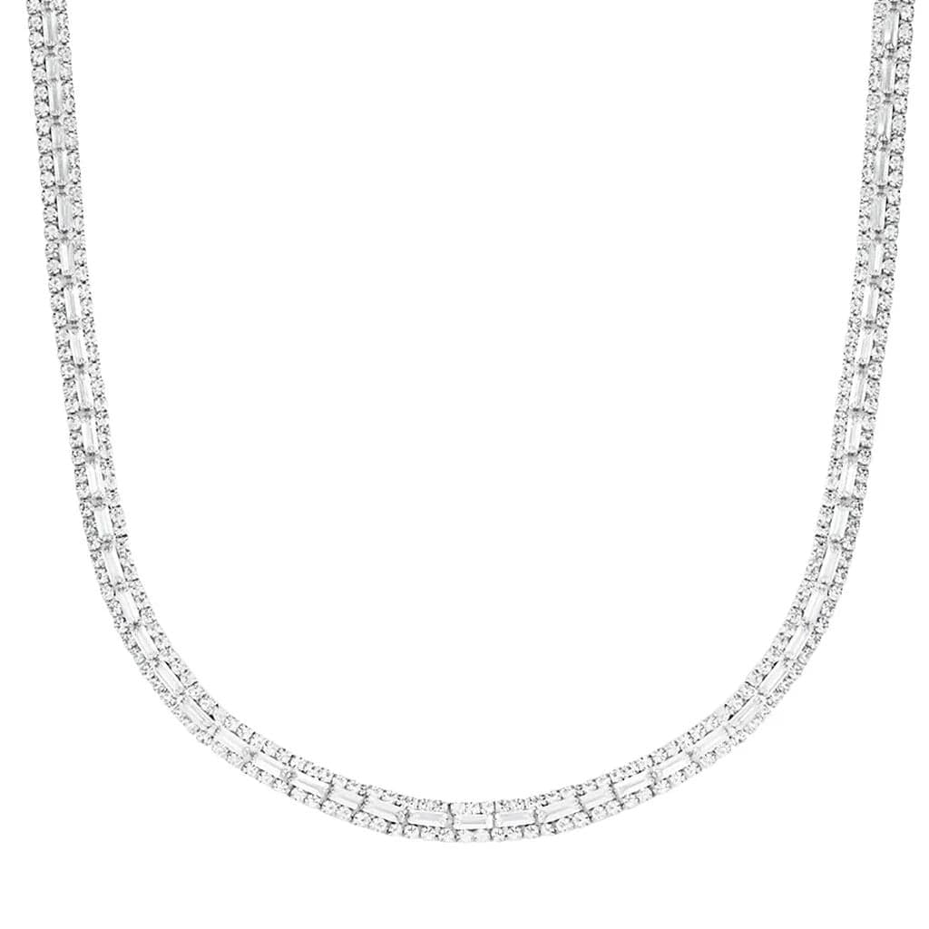 Stroili - Collana Tennis Romantic Shine Metallo Cristallo in Collane Alba Gioielli - Casoria, commercioVirtuoso.it