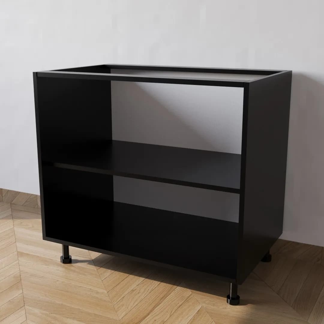 Mobile Base per Cucina compreso di Ante di Colore Nero in prodotto Calandrelli - Napoli, commercioVirtuoso.it