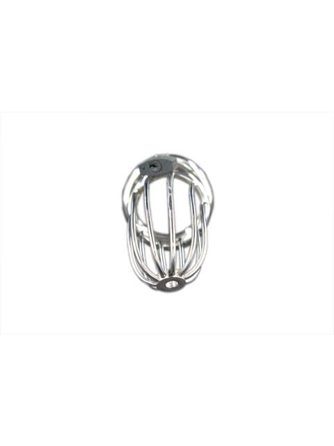 Gabbia pene cintura castità in acciaio pesante Bird Chastity Ring Cage BDSM in prodotto Erosdom - Palmi, commercioVirtuoso.it