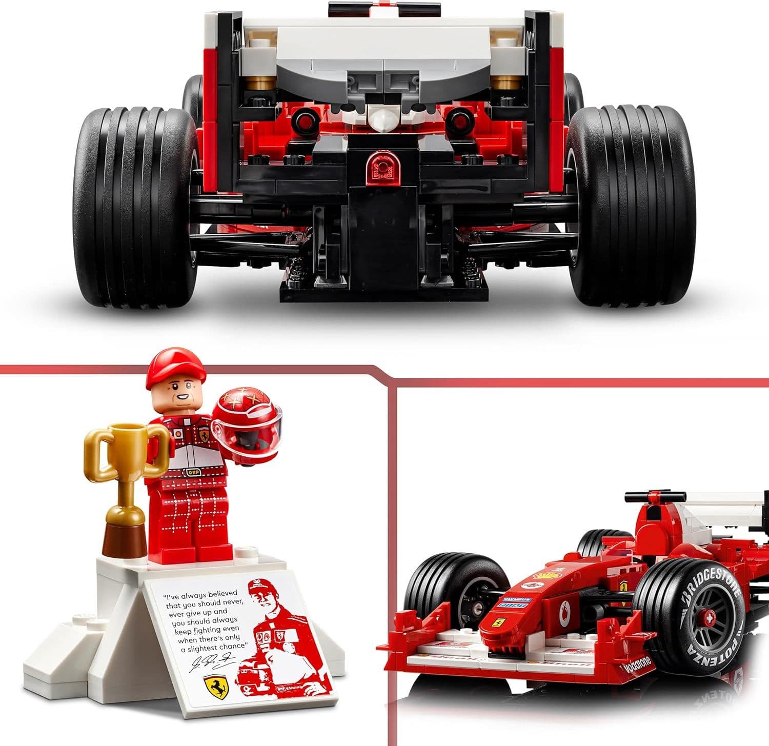 Lego Icons - Ferrari F2004 e Michael Schumacher 11375 in prodotto Centro Bimbo - Siderno, commercioVirtuoso.it