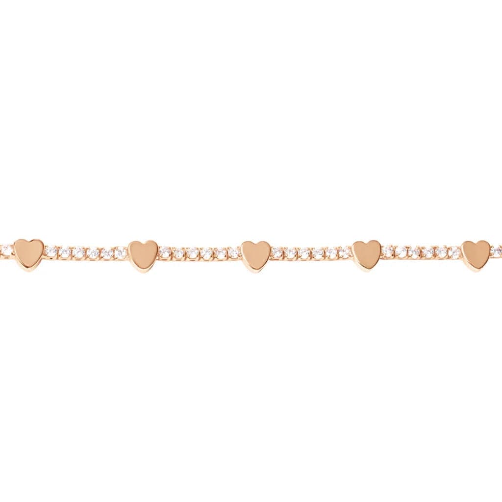 Stroili  -  Bracciale Romantic Shine Ottone Rosa Cristallo in Bracciali Alba Gioielli - Casoria, commercioVirtuoso.it