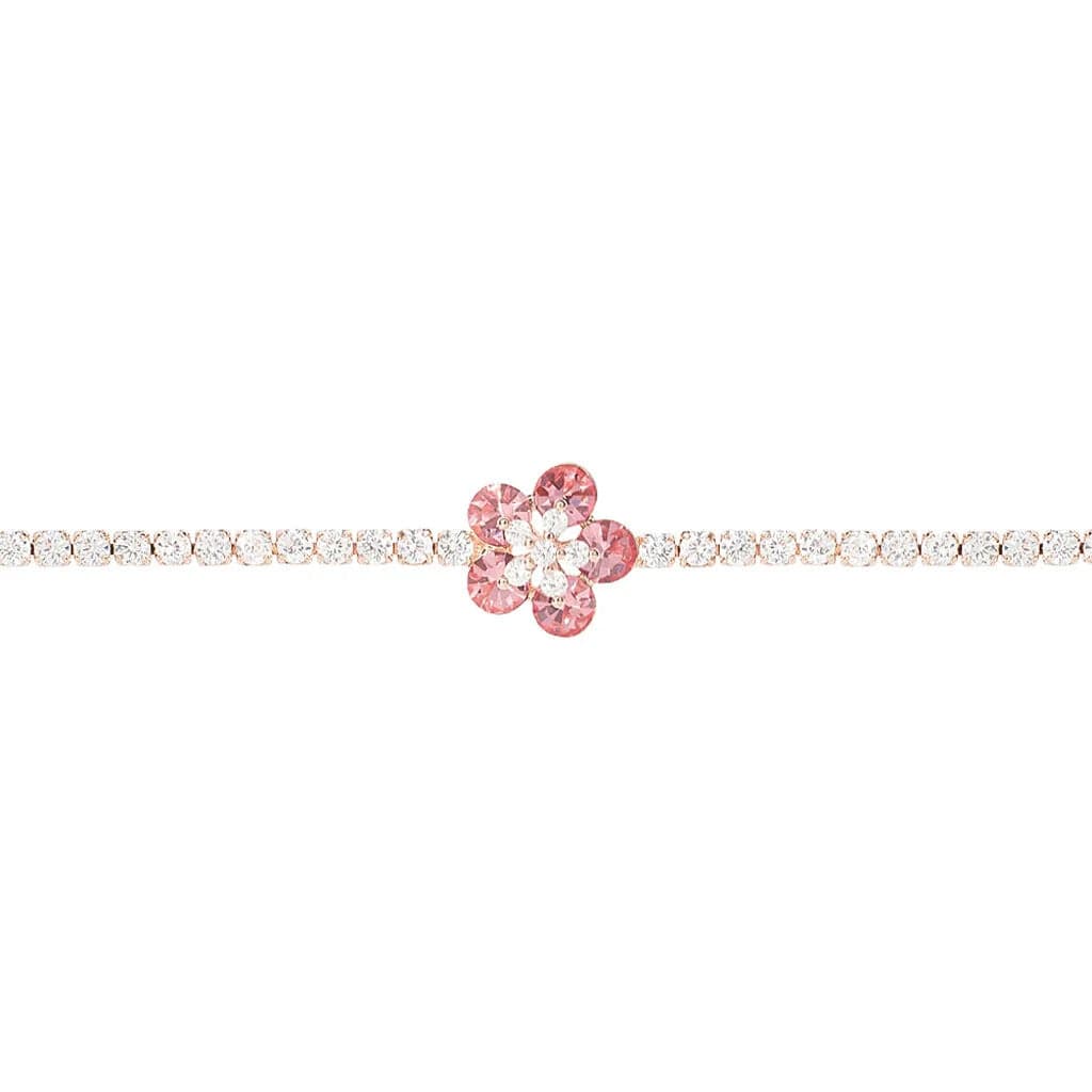 Stroili  -  Bracciale Romantic Shine Ottone Rosa Cristallo in Bracciali Alba Gioielli - Casoria, commercioVirtuoso.it