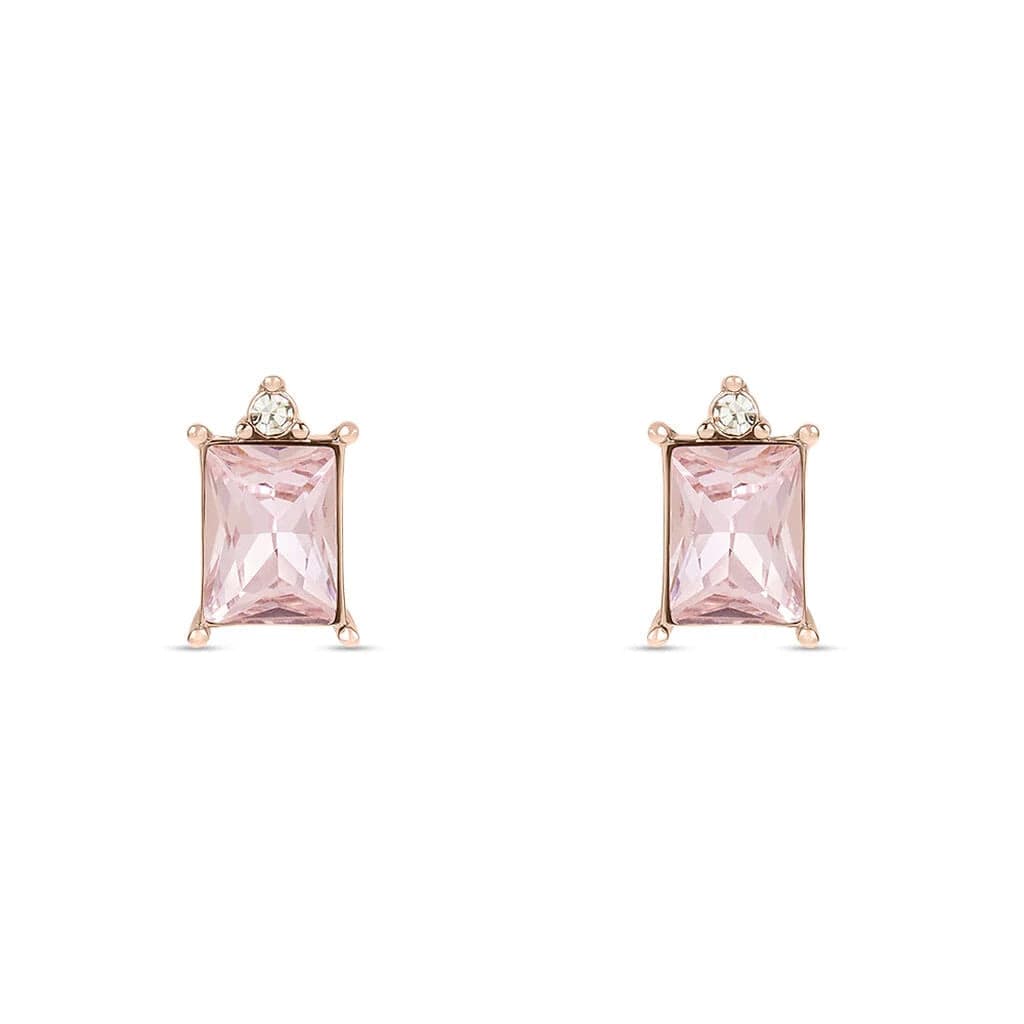 Stroili -  Orecchini Lobo Punto Luce Violet Ottone Rosa Cristallo in Orecchini Alba Gioielli - Casoria, commercioVirtuoso.it