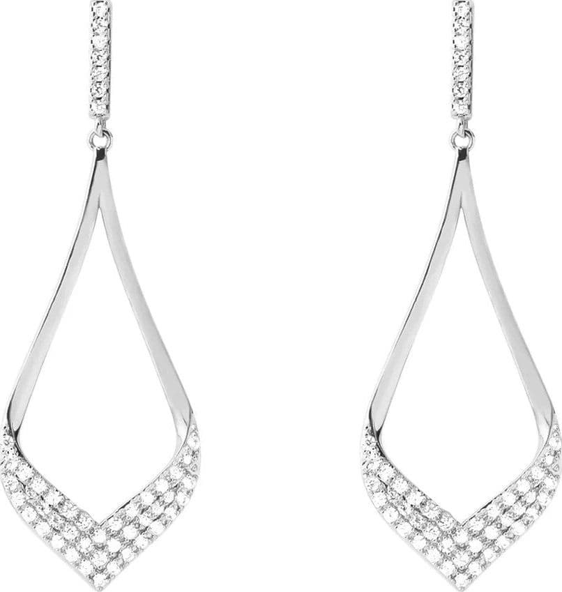 Stroili -  Orecchini Pendenti Silver Shine Argento Rodiato Cubic Zirconia in Orecchini Alba Gioielli - Casoria, commercioVirtuoso.it