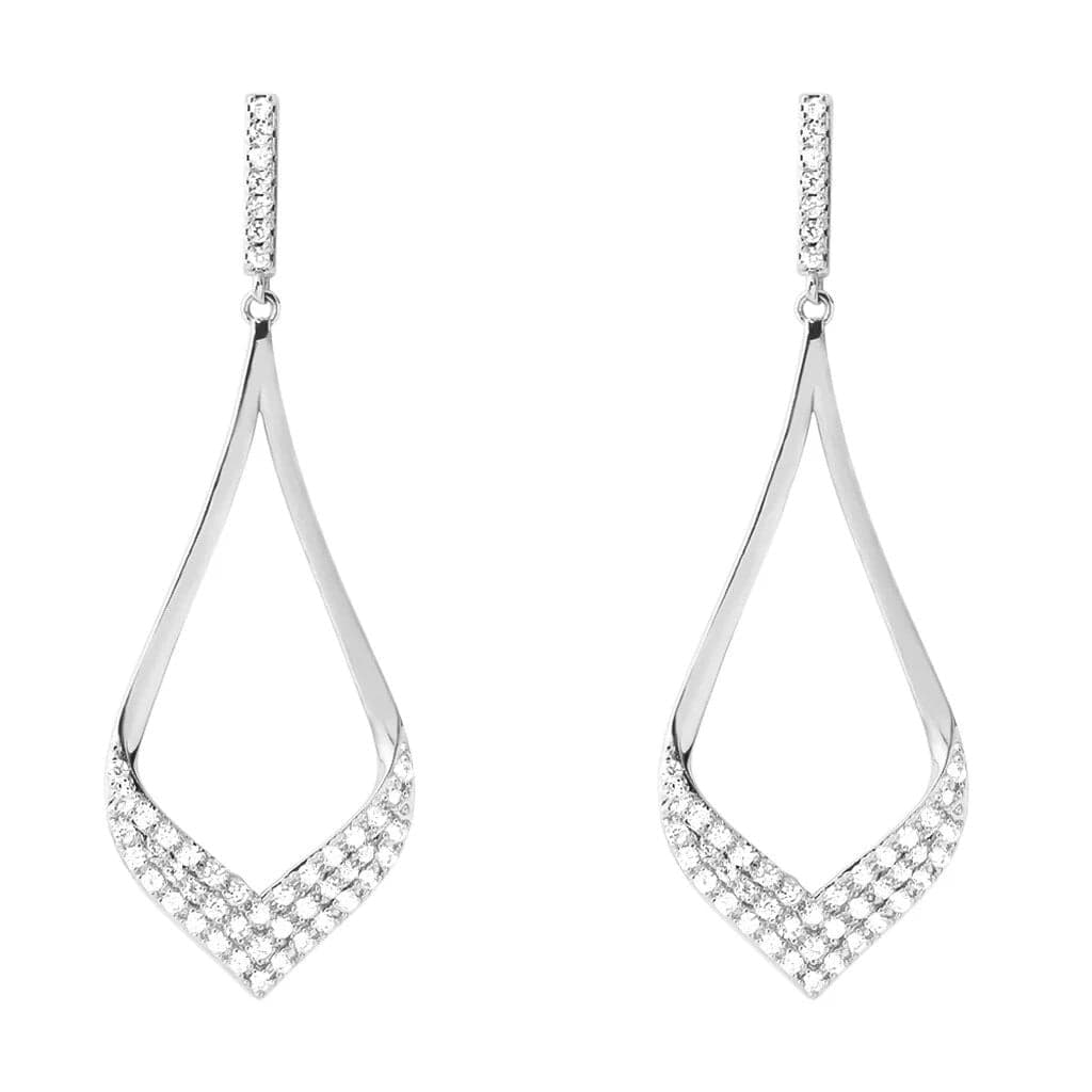 Stroili -  Orecchini Pendenti Silver Shine Argento Rodiato Cubic Zirconia in Orecchini Alba Gioielli - Casoria, commercioVirtuoso.it