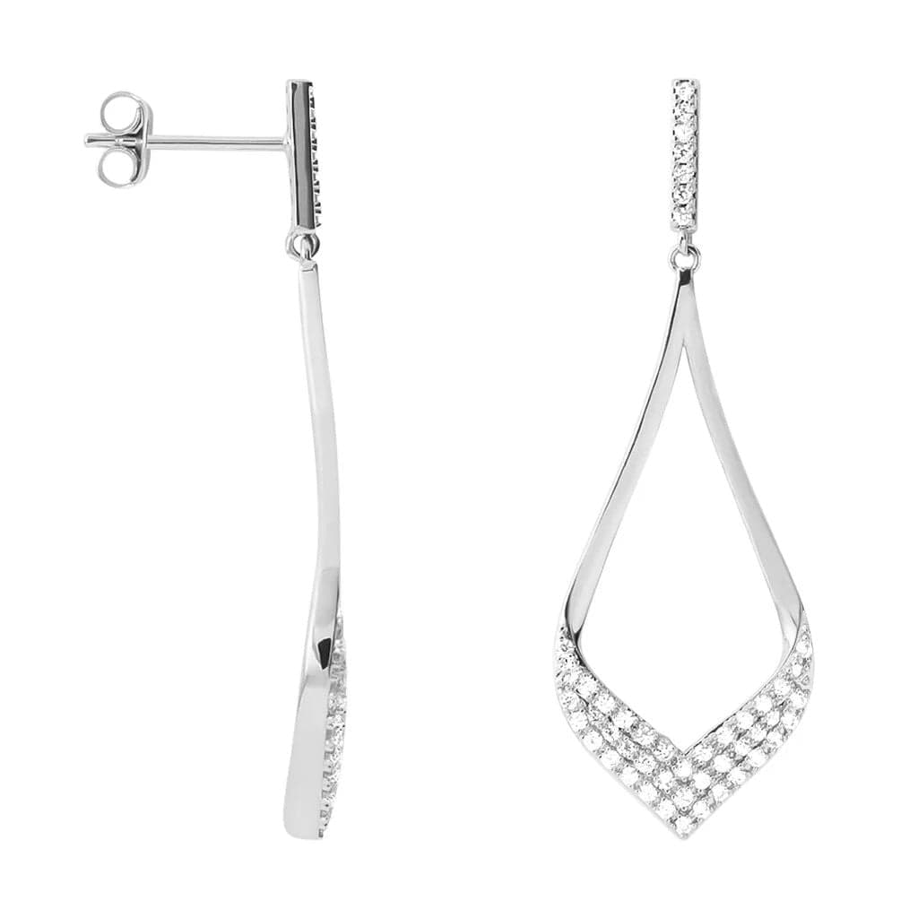 Stroili -  Orecchini Pendenti Silver Shine Argento Rodiato Cubic Zirconia