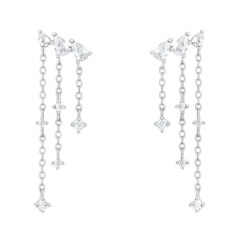 Stroili -  Orecchini Pendenti Silver Elegance Argento Rodiato Cubic Zirconia in Orecchini Alba Gioielli - Casoria, commercioVirtuoso.it