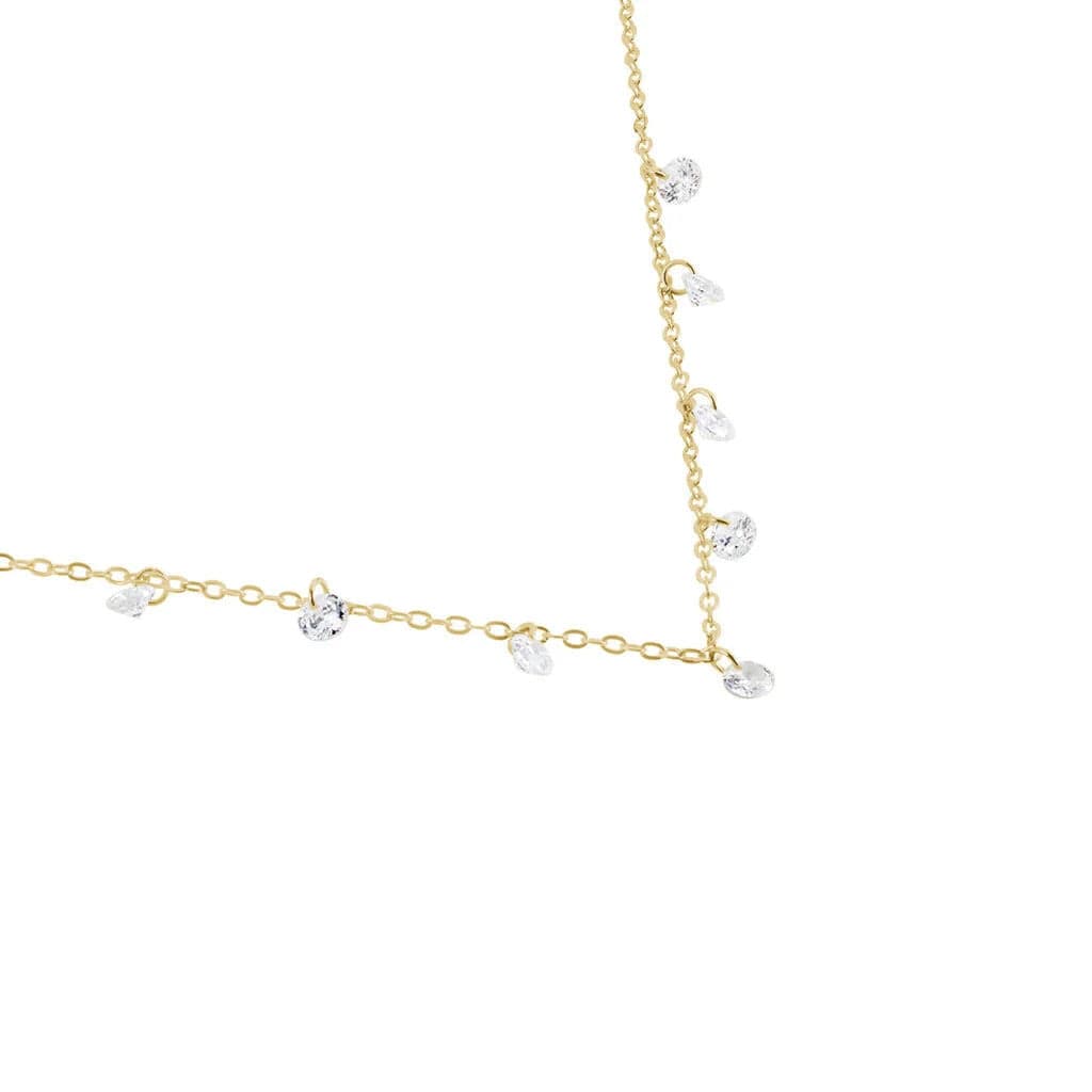 Stroili  -  Collana Multi Punto Luce Golden Dream Placcato Oro Giallo Cubic Zirconia in Collane Alba Gioielli - Casoria, commercioVirtuoso.it