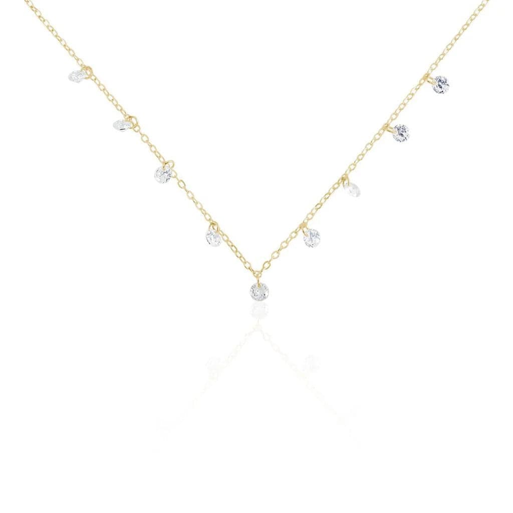 Stroili  -  Collana Multi Punto Luce Golden Dream Placcato Oro Giallo Cubic Zirconia