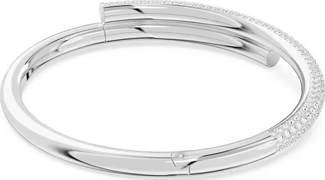 Swarovski Bracciale rigido Dextera Chiusura magnetica, Bianco, Placcato rodio in Bracciali Alba Gioielli - Casoria, commercioVirtuoso.it