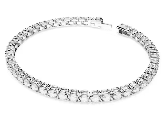 Swarovski Bracciale Matrix Tennis Taglio tondo, Bianco, Placcato rodio in Bracciali Alba Gioielli - Casoria, commercioVirtuoso.it