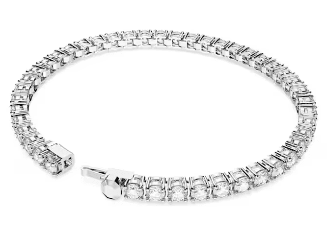 Swarovski Bracciale Matrix Tennis Taglio tondo, Bianco, Placcato rodio in Bracciali Alba Gioielli - Casoria, commercioVirtuoso.it