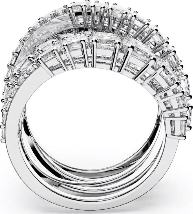 SWAROVSKI - Anello Hyperbola Taglio misto, Bianco, Placcato rodio in Anelli Alba Gioielli - Casoria, commercioVirtuoso.it
