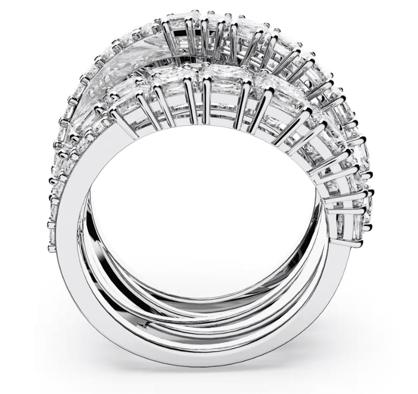 SWAROVSKI - Anello Hyperbola Taglio misto, Bianco, Placcato rodio in Anelli Alba Gioielli - Casoria, commercioVirtuoso.it