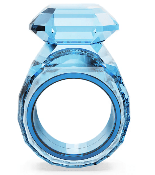 Swarovski  Anello cocktail Lucent Taglio ottagonale, Blu in Anelli Alba Gioielli - Casoria, commercioVirtuoso.it