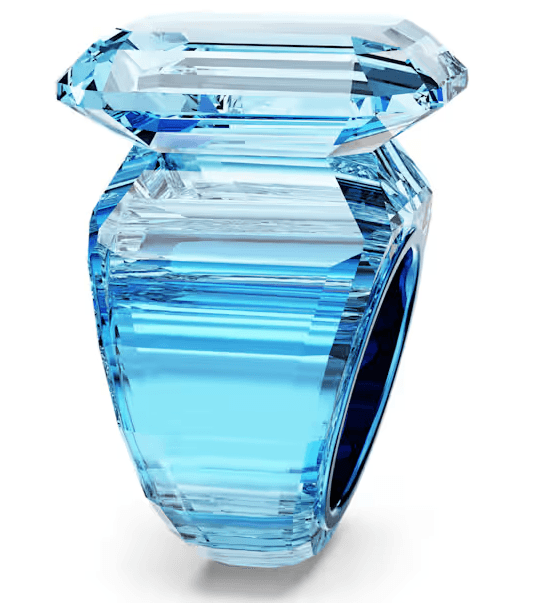 Swarovski  Anello cocktail Lucent Taglio ottagonale, Blu in Anelli Alba Gioielli - Casoria, commercioVirtuoso.it