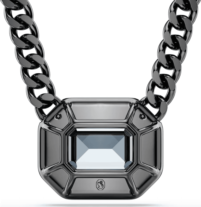 Swarovski Pendente Imber Taglio ottagonale, Blu, Placcato rutenio in Collane Alba Gioielli - Casoria, commercioVirtuoso.it
