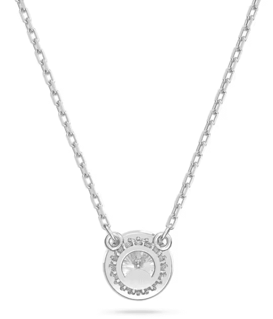 Swarovski Collana con Pendente Una Angelic Taglio tondo, Pavé, Bianco, Placcato rodio in Collane Alba Gioielli - Casoria, commercioVirtuoso.it