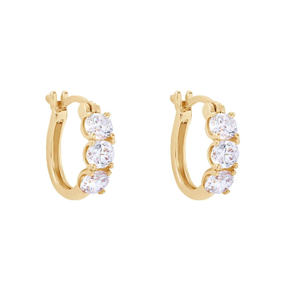 Stroili   -  Orecchini A Cerchio Golden Dream Placcato Oro Giallo Cubic Zirconia in Orecchini Alba Gioielli - Casoria, commercioVirtuoso.it