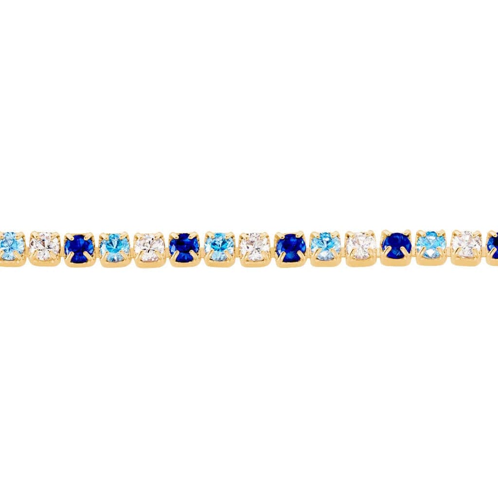 Stroili  -  Bracciale Tennis Golden Dream Placcato Oro Giallo Cubic Zirconia in Bracciali Alba Gioielli - Casoria, commercioVirtuoso.it