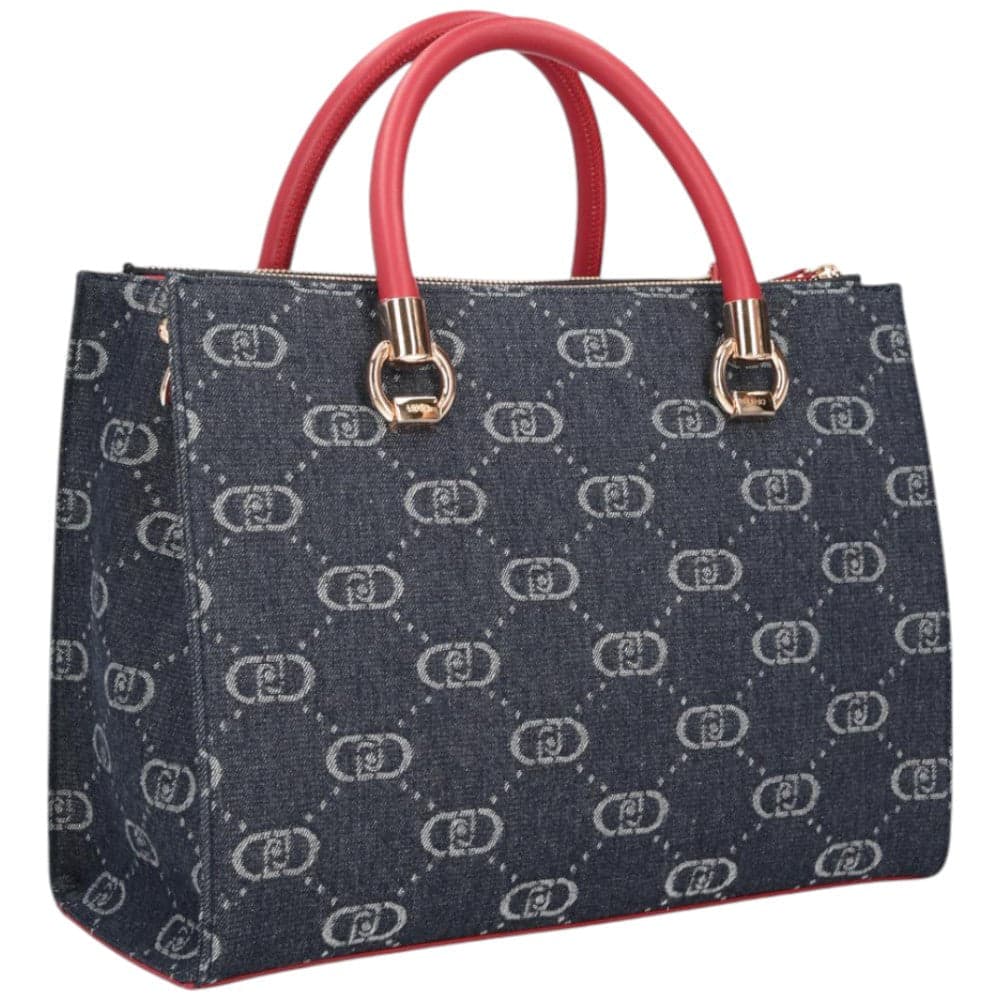 Liu Jo borsa satchel blu denim linea Manhattan AA5008D3200 Borse Liu Jo