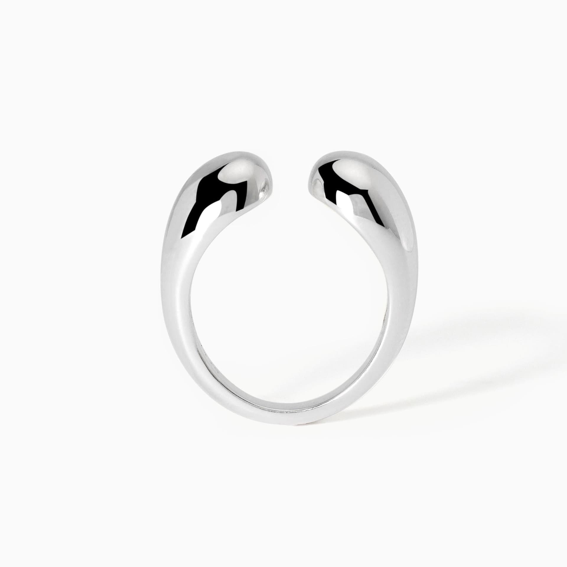 Mabina -   Anello chunky aperto in argento Buonumore in Anelli Alba Gioielli - Casoria, commercioVirtuoso.it