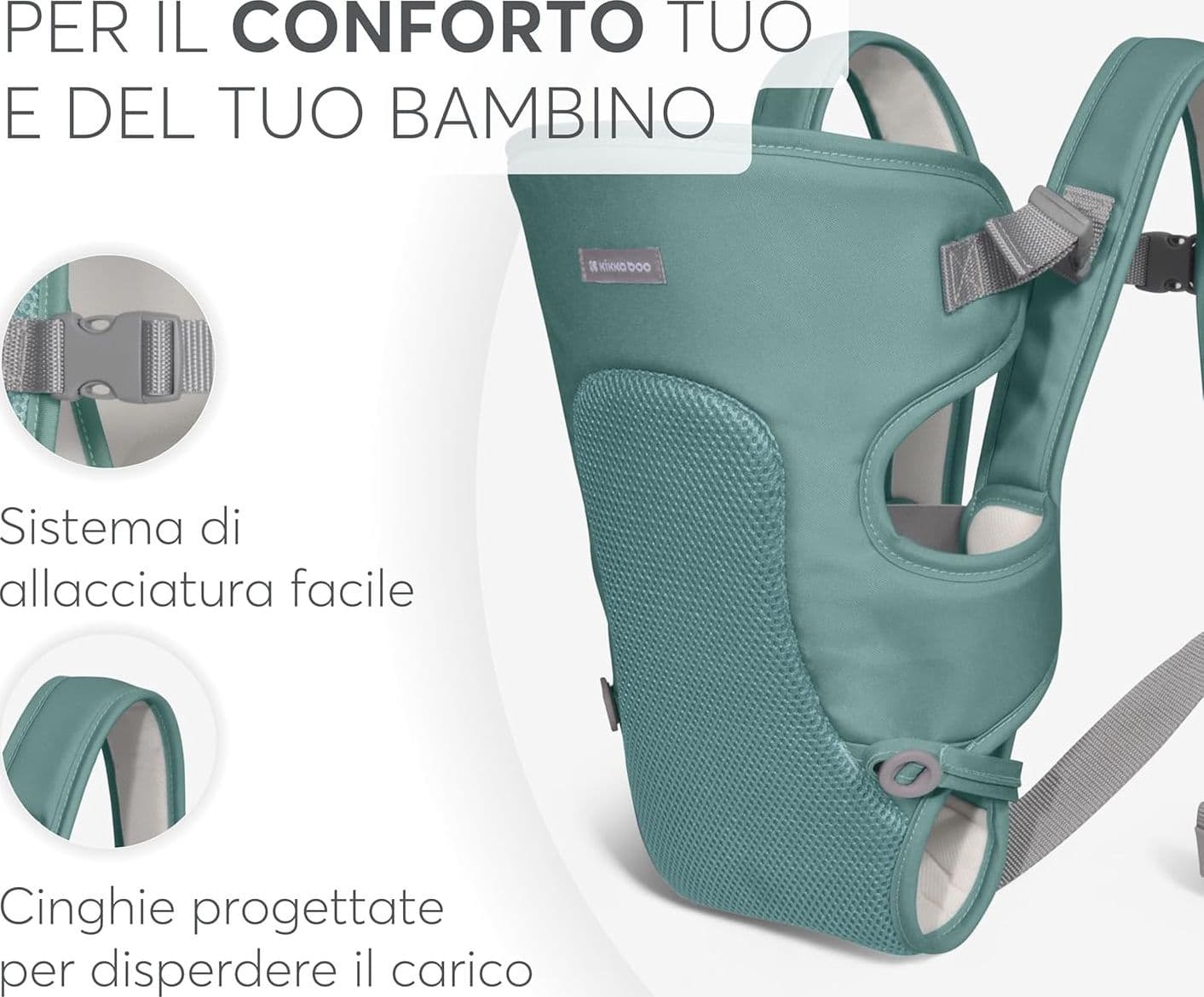 KikkaBoo - Marsupio Neonato Myra 0-36 m in prodotto Centro Bimbo - Siderno, commercioVirtuoso.it
