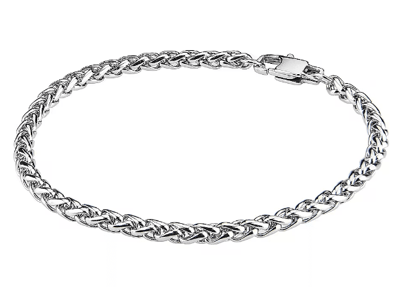 Boccadamo  -  Bracciale Uomo a Doppia Maglia Intrecciata