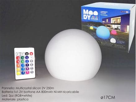 Lampada Sfera Solare Ø17cm