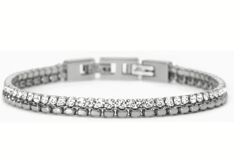 2Jewels - Bracciale uomo  in acciaio 316L cristalli in Bracciali Alba Gioielli - Casoria, commercioVirtuoso.it
