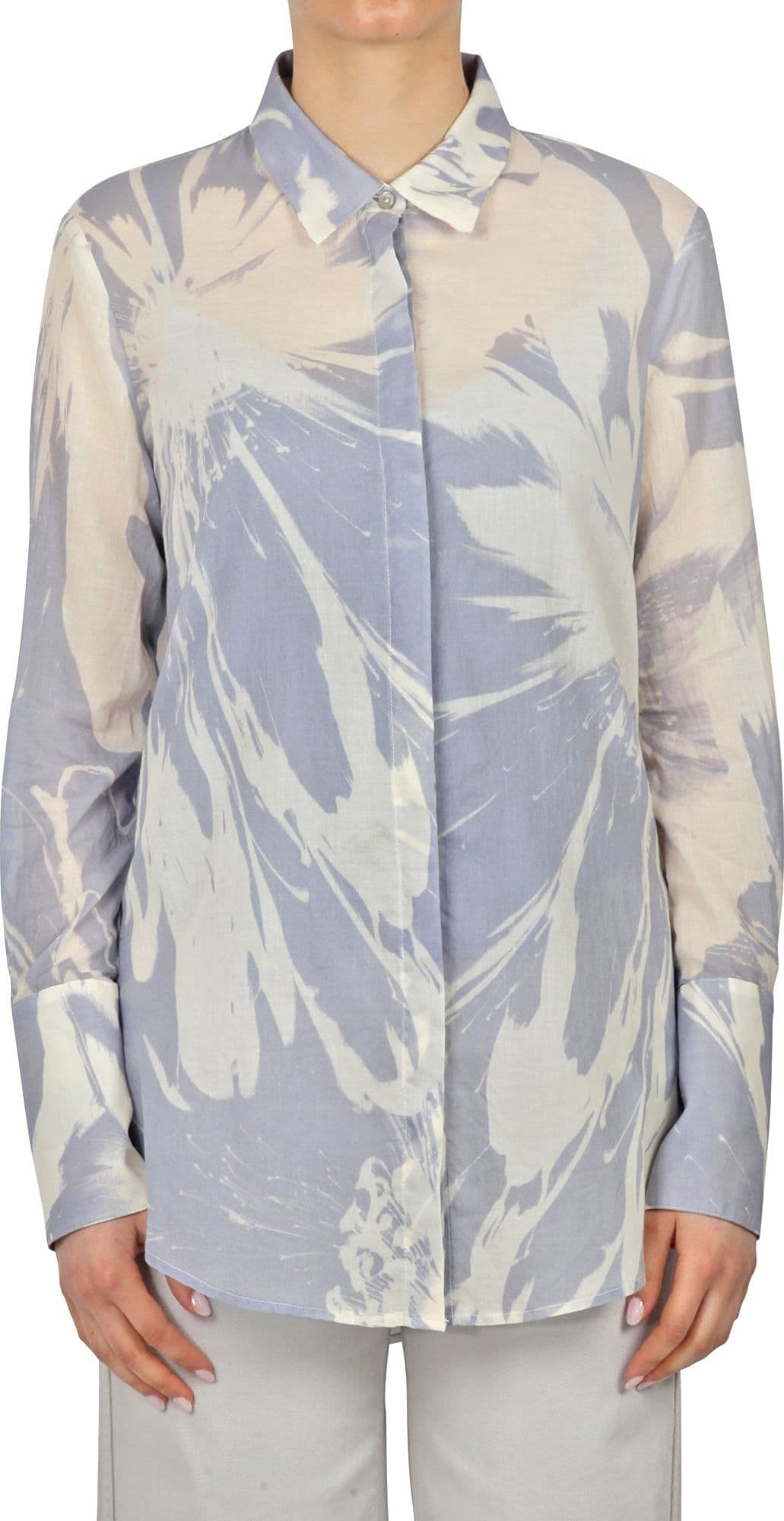 ALESSIA SANTI Alessia Santi - Camicia - 450173 - Lilla/Avena da donna in Bluse e camicie Drestige - Casamassima, commercioVirtuoso.it