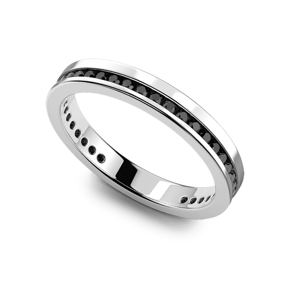 Zancan - Anello a fede in argento con pietre nere in Anelli Alba Gioielli - Casoria, commercioVirtuoso.it