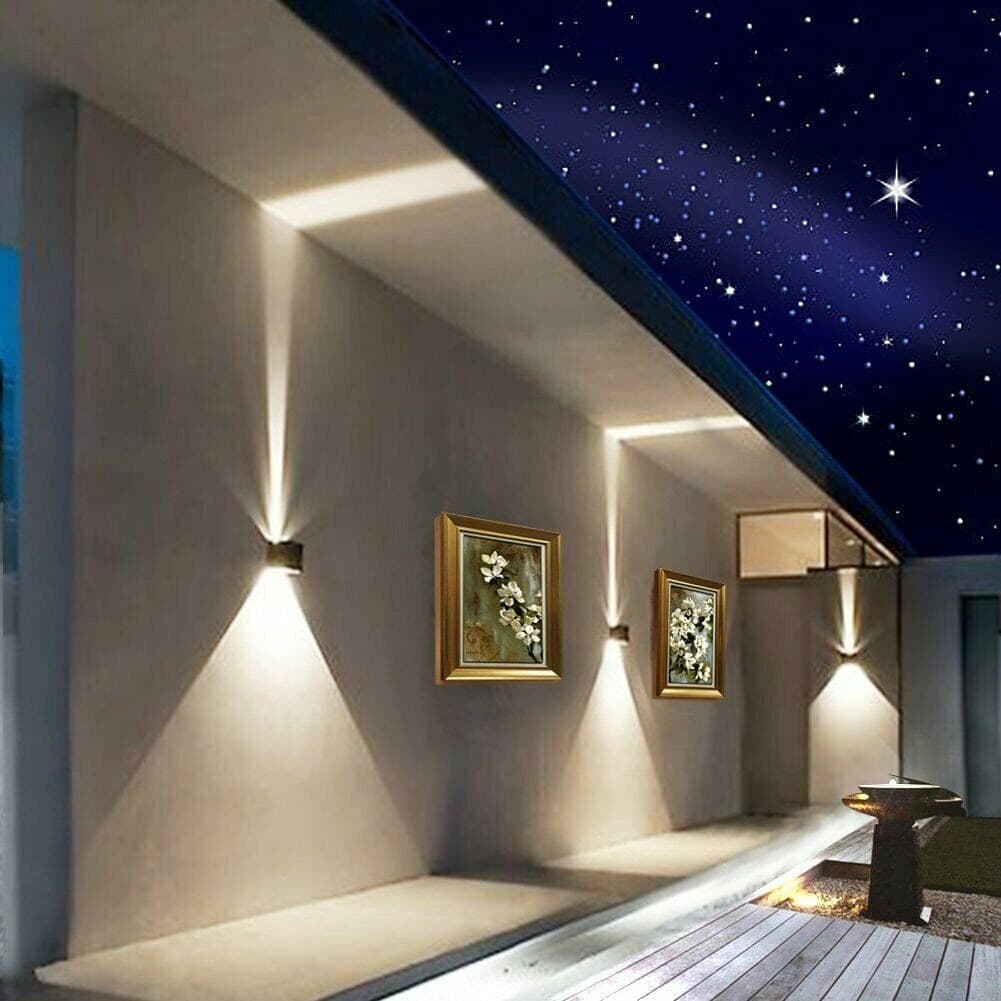 APPLIQUE LED CUBO GRIGIO LAMPADA DA PARETE 12W 1500L LUCE REGOLABILE UPDOWN IP65 in Lampade da parete Trade Shop italia - Napoli, commercioVirtuoso.it