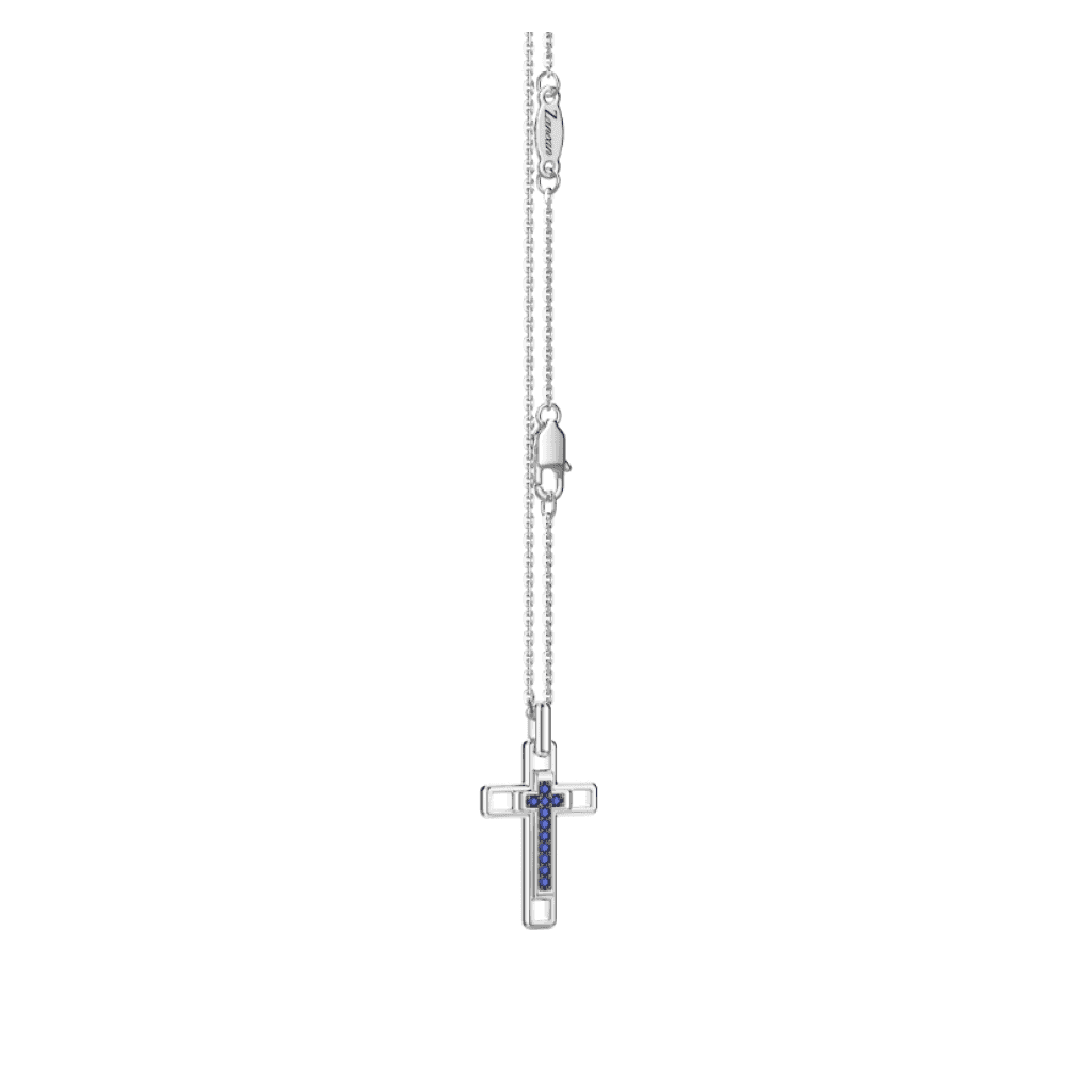 Zancan - Collana croce in argento con pietre naturali in Collane Alba Gioielli - Casoria, commercioVirtuoso.it