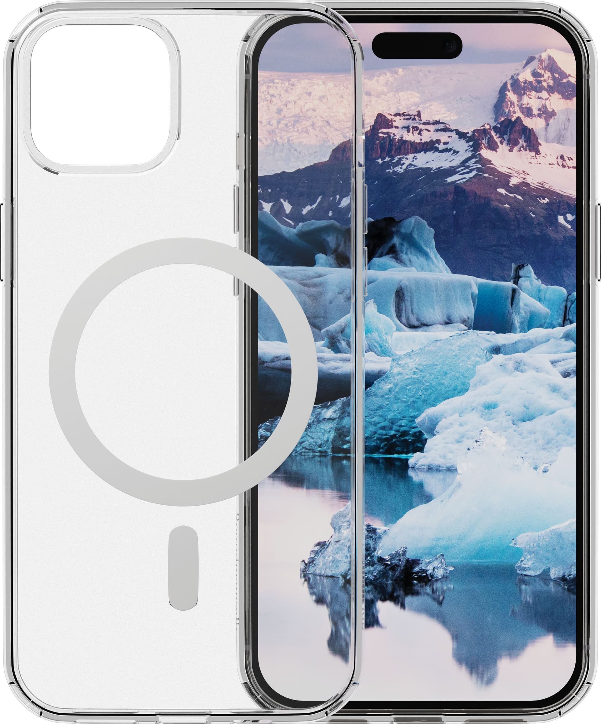 Dbramante1928 iceland pro magsafe custodia per cellulare cover trasparente, bianco - IM61CL001830