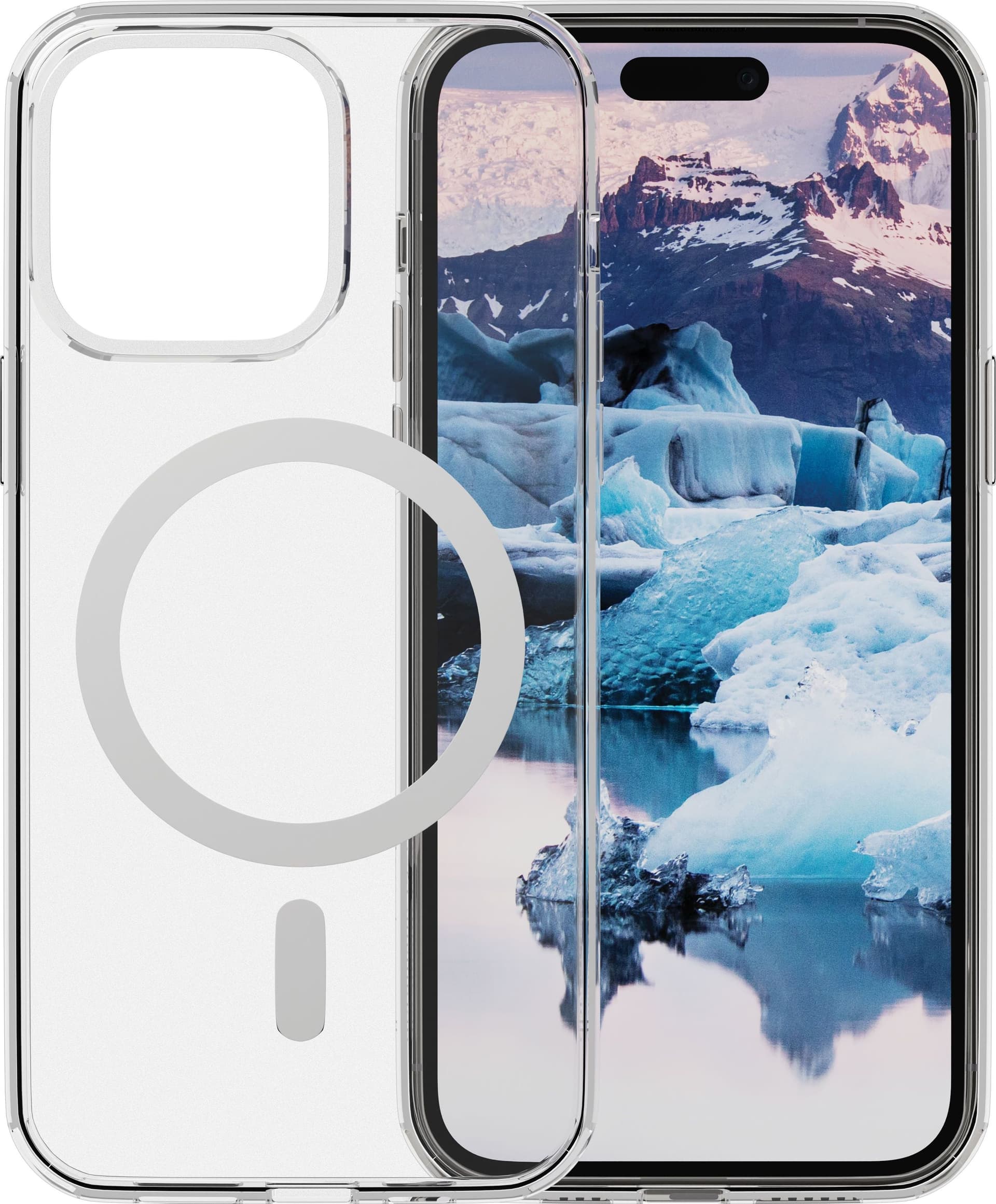 Dbramante1928 iceland pro magsafe custodia per cellulare cover trasparente, bianco - IM67CL001875